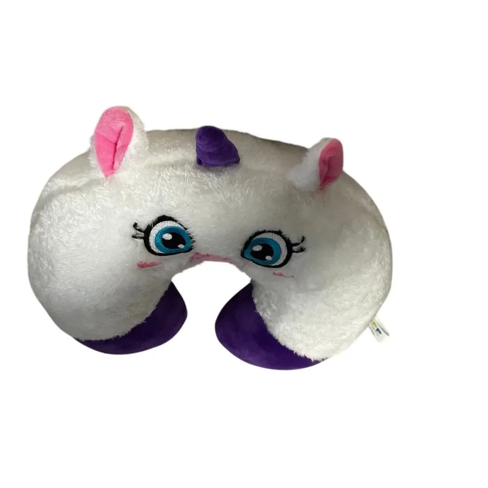 New Kids Unicorn Travel Neck Pillow Big Blue Eye & Horseshoe feet design